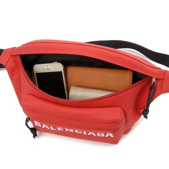 Balenciaga Wheels Nylon Body Bag Red - Picture 4 of 6